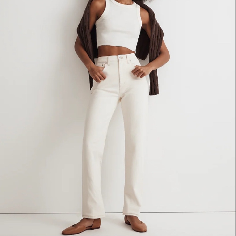 Madewell 90’s Straight Leg Jeans in Cream